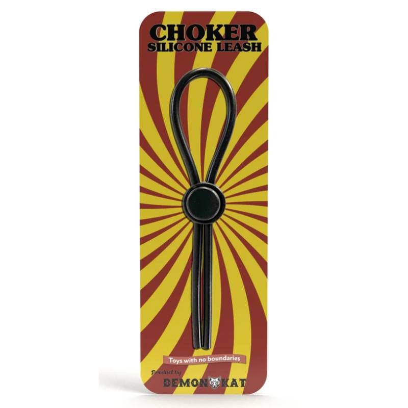 Demon Kat Silicone Choker Leash Black Main image