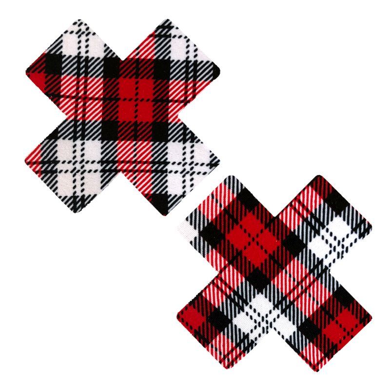Neva Nude 2X School Girl Plaid Factor Pasties Main image
