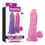 Lovetoy Jelly Studs 6In Crystal Dildo Small Pink
