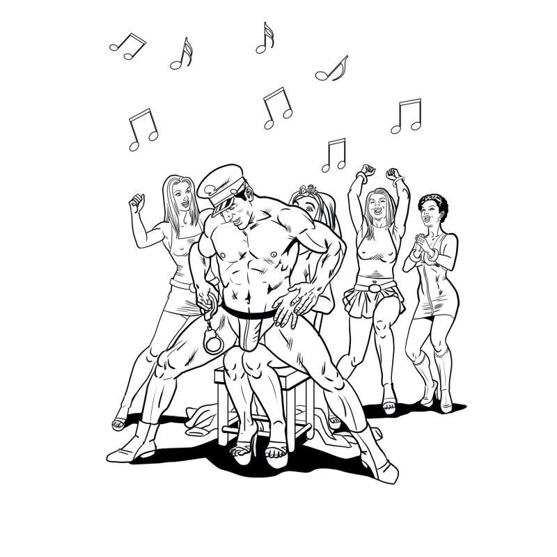 Wood  Bachelorette Party Colouring Book Main image