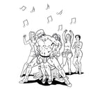 Wood  Bachelorette Party Colouring Book