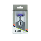 LUX Active Purple Rose Metal Butt Plug 3 Inch LUX Active