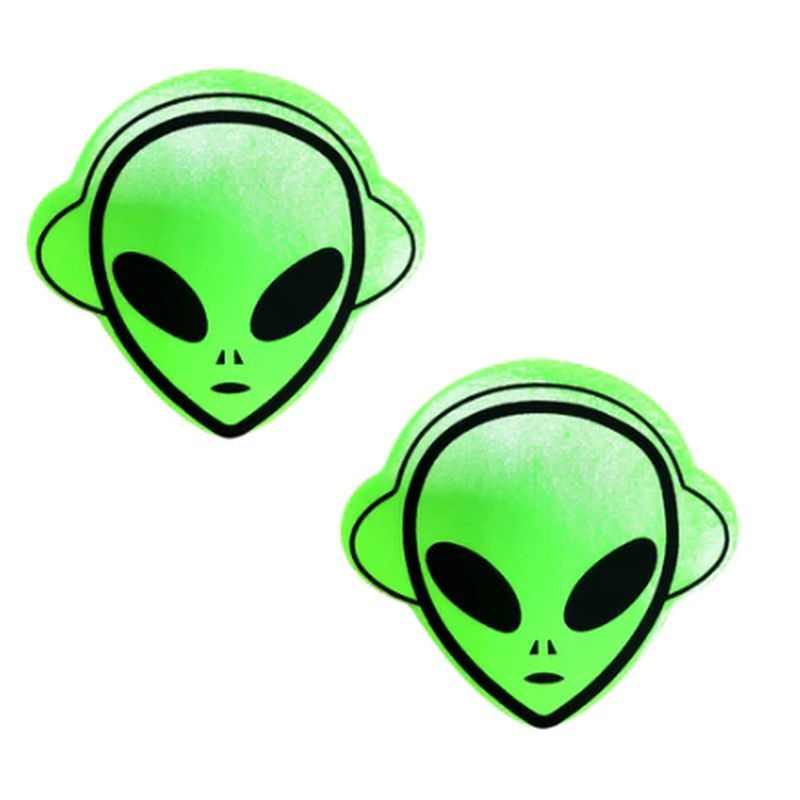Neva Nude Neon Green Blacklight Alien Pasties Main image