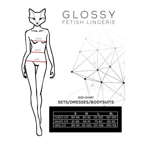 Glossy Leanne Wetlook Mini Skirt Black L Secondary image