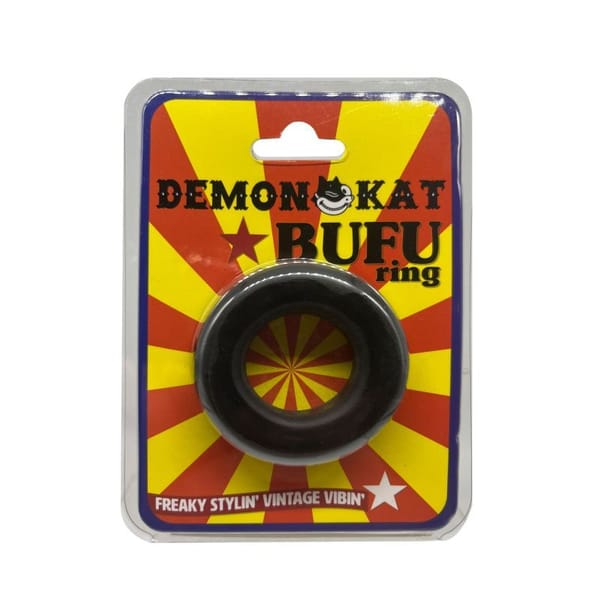 BuFu Silicone Cock Ring Black Secondary image