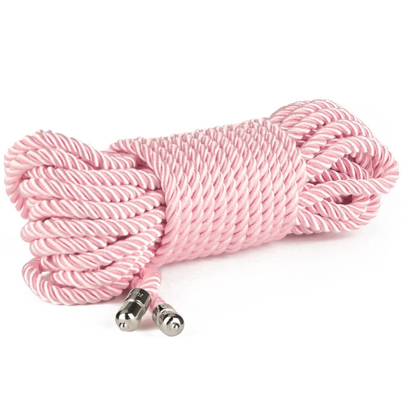 Lovetoy Rebellion Reign Rose Silky Bondage Rope Pink 10M Main image