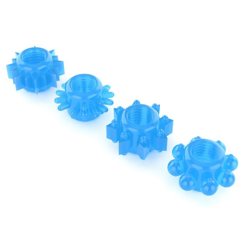 Lovetoy Lumino Play Penis Rings 4 Pack Secondary image