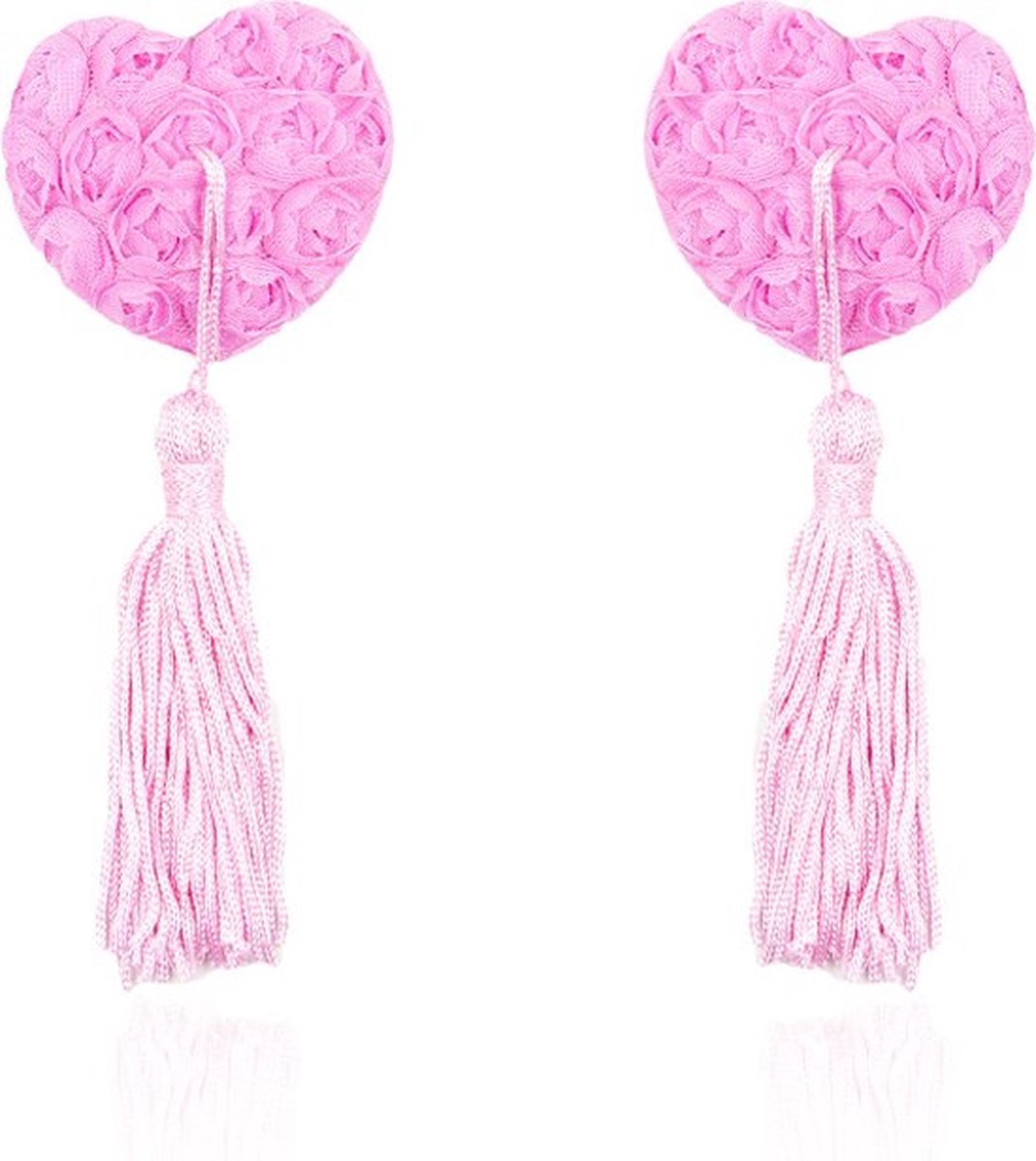 Luxury Nipple Tassels | Nipple Tassel | Nipple Stickers | Niple Cover | Self-Adhesive Heart-Shaped Hearts | 2 Piece | Pink Main image