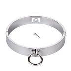 House Of Dasein Stainless Steel Metal Collar Slave Play Bdsm Neck Restraints Fetish - Silver