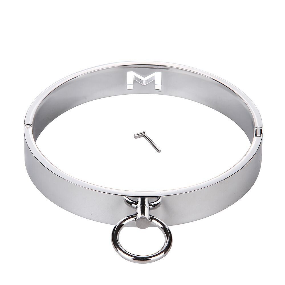 House Of Dasein Stainless Steel Metal Collar Slave Play Bdsm Neck Restraints Fetish - Silver