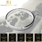 House of Dasein Stainless Steel BDSM Slave Collar Silver House of Dasein