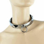 House of Dasein Stainless Steel BDSM Slave Collar Silver House of Dasein