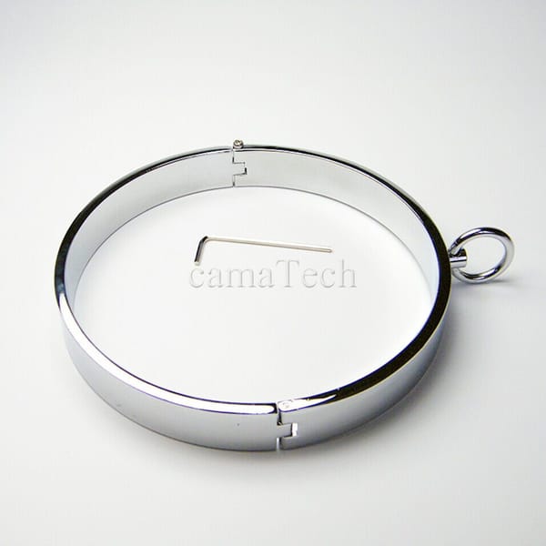 House of Dasein Stainless Steel BDSM Slave Collar Silver House of Dasein