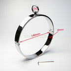 House of Dasein Stainless Steel BDSM Slave Collar Silver House of Dasein