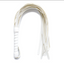 House Of Dasein 45Cm Black White Red Flogger Bdsm Impact Play Toy - White - 45Cm