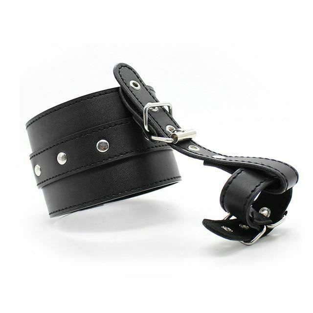 House Of Dasein Thumb Ankle Cuffs Toe Bondage Kink Bdsm Restraints - Black - Handcuff