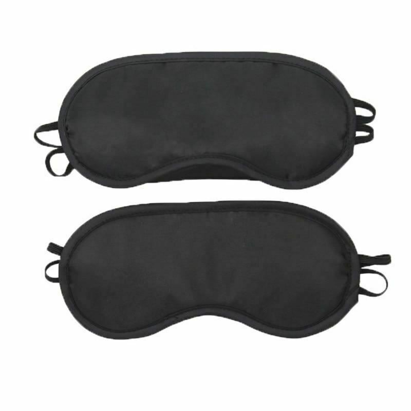 House Of Dasein Bdsm Satin Blindfolds 2 Pack Sexy Eye Masks Bondage Kink Fetish Restraints - Black Main image