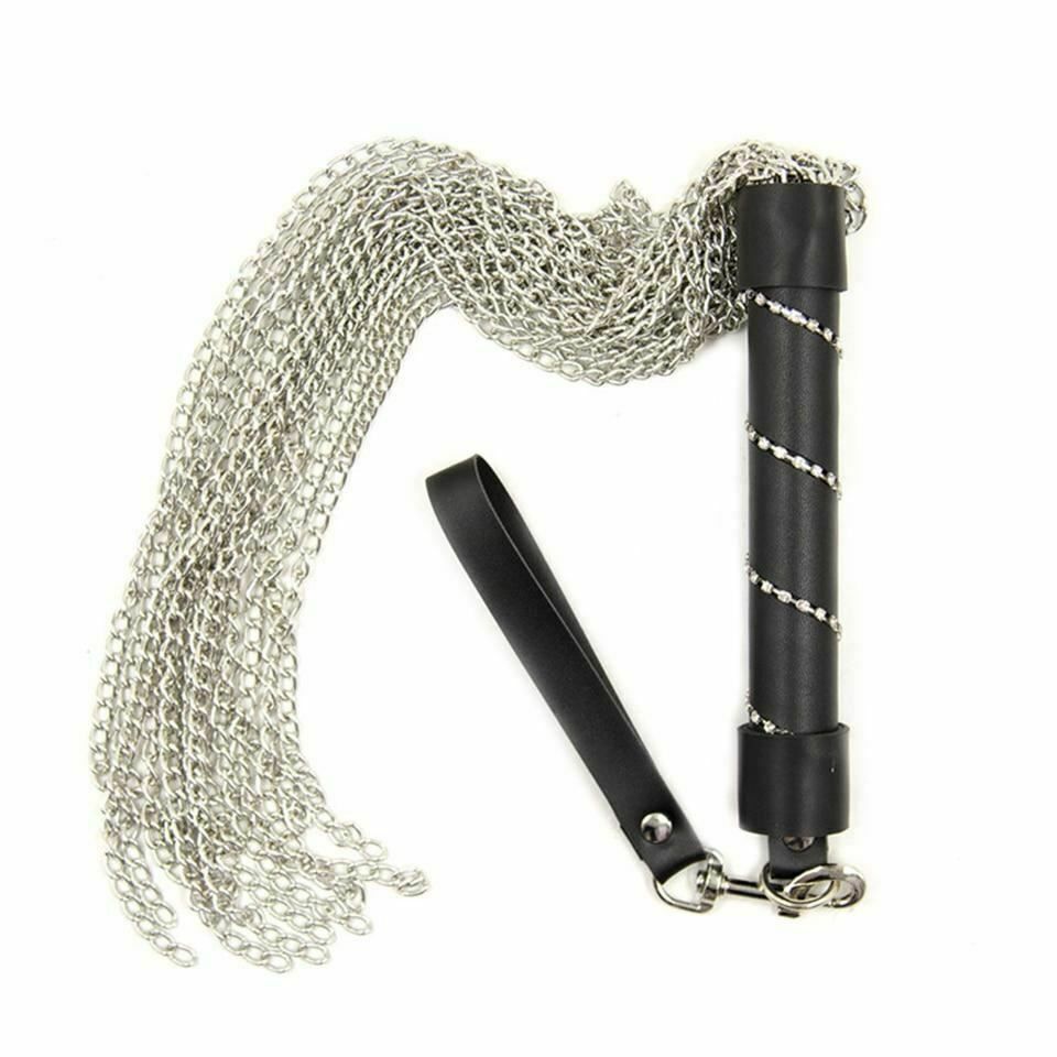 House Of Dasein Metal Chain Flogger Impact Play Spanking Whip Paddle Bdsm Bondage Restraints