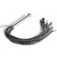 House Of Dasein Braided Leather Flogger Metal Handle Impact Play Spanking Whip Bdsm