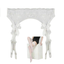 House Of Dasein Lace Top Stockings Garter Belt Erotic Lingerie Bdsm Fetish - White - Stocking Set