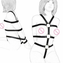 House Of Dasein Full Body Black Leather Harness Arm Bondage Kink Bdsm Fetish Restraints - Black