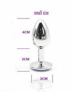 House of Dasein Stainless Steel Crystal Anal Plug Small House of Dasein