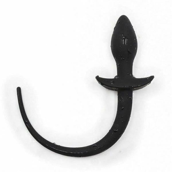 House of Dasein Silicone Puppy Tail Anal Plug Black Secondary image