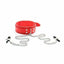 House Of Dasein Slave Collar Nipple Clamps Chains Bondage Kink Bdsm Fetish Restraints - Red