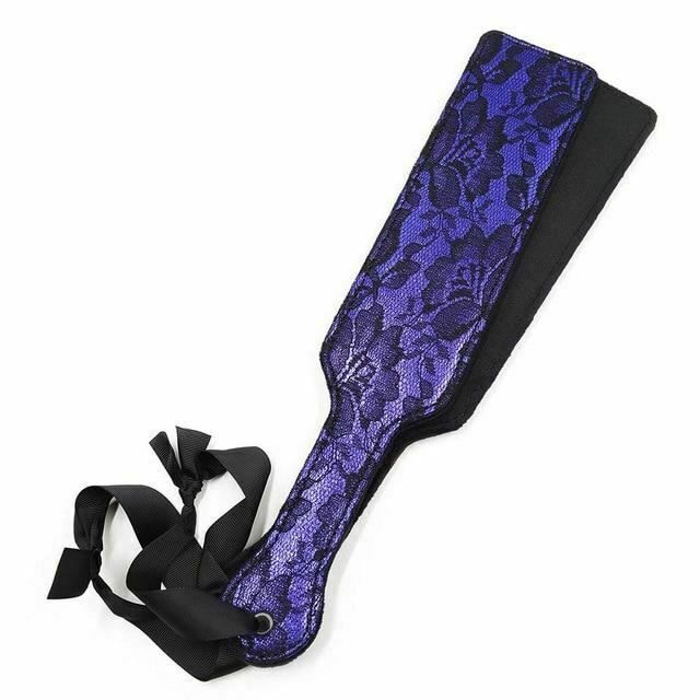 House Of Dasein Floral Spanking Paddle Bondage Kink Fetish - Purple - Narrow Paddle