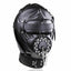 House Of Dasein Black Full Bondage Hood Mask Plug Headwear Kink Bdsm Fetish Restraints - Black