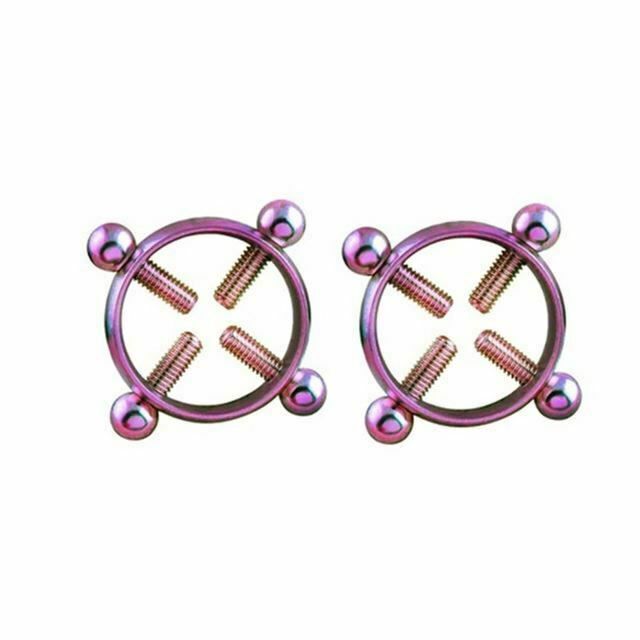 House Of Dasein Small Nipple Clamps 6 Colours Bondage Restraints - Violet