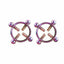 House Of Dasein Small Nipple Clamps 6 Colours Bondage Restraints - Violet
