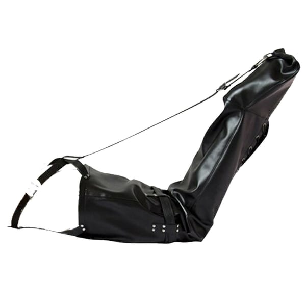 House of Dasein Leather Leg Binder Black Secondary image
