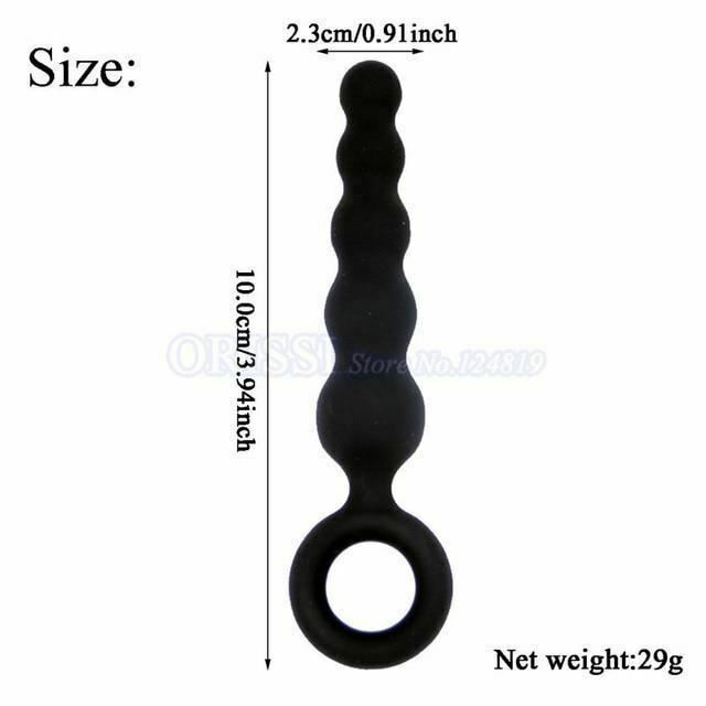 House Of Dasein Silicone Anal Dildo Butt Plug Set Bdsm Training Fetish - Black - 10Cm
