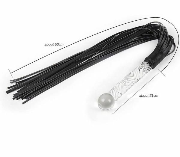 House of Dasein Glass Handle BDSM Flogger House of Dasein