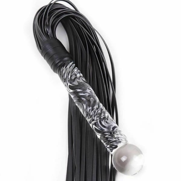 House of Dasein Glass Handle BDSM Flogger House of Dasein