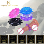 House of Dasein Silicone Snowflake Cock Ring Set Clear House of Dasein
