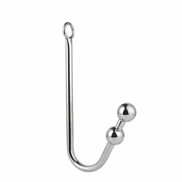 House Of Dasein Stainless Steel Bdsm Anal Hook With Balls O-Ring Butt Plug - 2 Balls - 2 Balls Main image