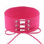 House Of Dasein Bdsm Lace Up Collar Sexy Submissive Choker Necklace Bondage Restraints - Rose