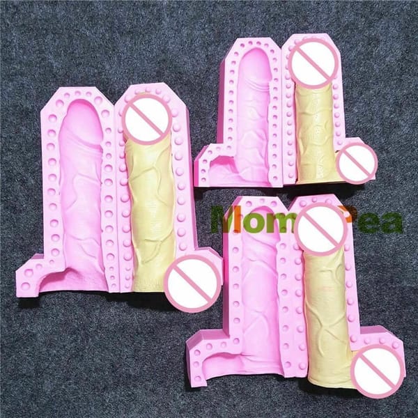 House of Dasein Penis Shaped Silicone Ice & Cake Mould Pink Medium House of Dasein Main image
