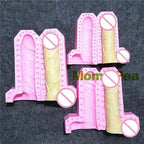 House of Dasein Penis Shaped Silicone Ice & Cake Mould Pink Medium House of Dasein