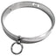 House Of Dasein Locking Metal Collar Bdsm Slave Play Bondage Kink Fetish Restraints - Silver - Dia.145Mm