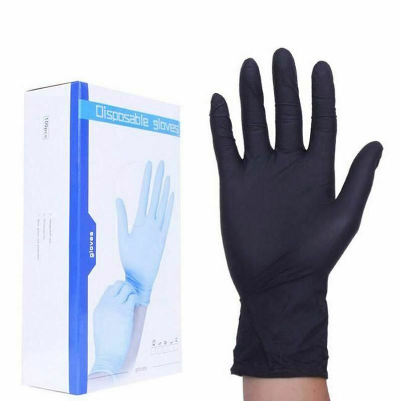 House Of Dasein Bdsm Disposable Latex Nitrile Spanking Gloves Bondage Fetish Restraints - Black - S - Pack Of 50 Main image