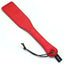 House Of Dasein Double-Sided Paddle Impact Toy Red Black Satin Leather Bdsm - Red