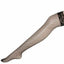 House Of Dasein Thigh High Lace Top Fishnet Stockings Sexy Lingerie Erotic Hosiery - Black