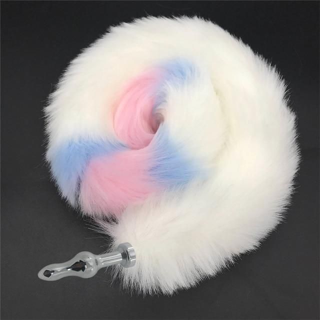 House Of Dasein Stainless Steel Anal Plug With 80Cm Long Fur Tail Bdsm Pet Play Fox Kitten - Veteran 126
