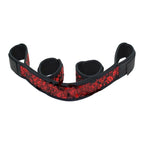 House of Dasein Floral Spreader Bar Restraint Set With Handcuffs & Ankle Cuffs Red House of Dasein