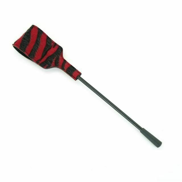House Of Dasein Bdsm Spanking Crop Black Red Impact Play Toy - Red Main image