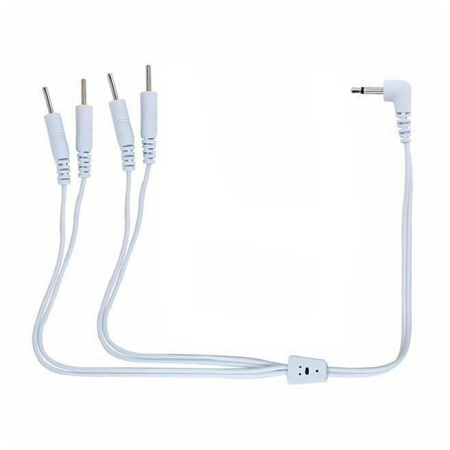 House Of Dasein Electro Wire Cable Connector For Electric Shock Attachment Bdsm Fetish - White - 4 Pins