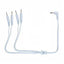 House Of Dasein Electro Wire Cable Connector For Electric Shock Attachment Bdsm Fetish - White - 4 Pins